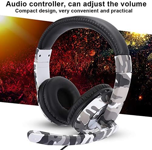 Raguso Başa Takılan Kulaklık, PC için Oyun Meraklıları için Ses Denetleyicisi Stereo Oyun Kulaklığı