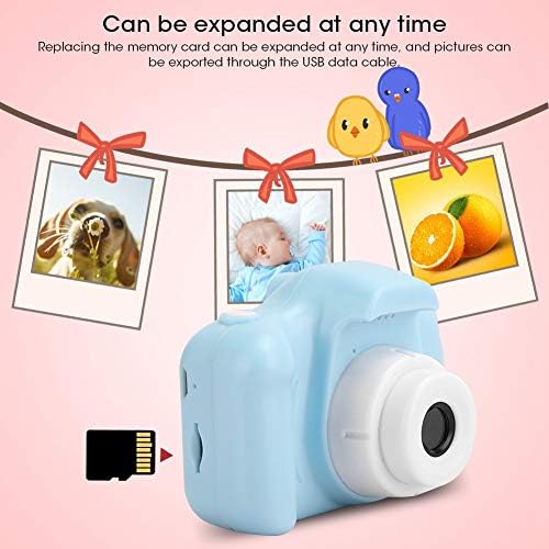 Çocuk Kamerası, Çocuk Kamerası Tek Tıklamayla Odaklama Fotoğraf Çekmek için Erkek Kızlar için Kordon ile Taşınabilir (Mavi-Genel