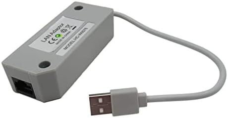 Wii U Gri için Nintendo USB Ethernet kablolu LAN adaptörü RJ-45 için