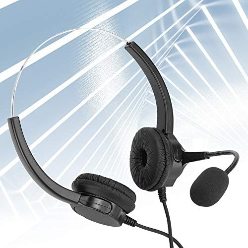 FastUU Çağrı Merkezi Kulaklığı, USB Fişi Eller Serbest Binoral Kulaklık Kulaklık Çoğu Telefonla Uyumlu Telefon Danışmanlığı