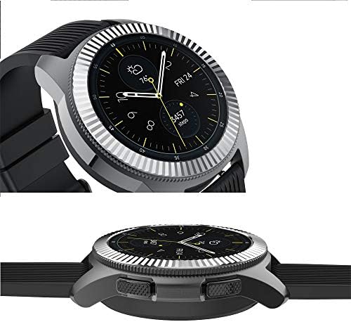 Samsung Galaxy Watch 42mm / Gear Sport ile Uyumlu YSSNH Koruyucu Halka Kapağı, Paslanmaz Çelik Dekoratif Döner Saat Kadranı