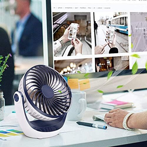 GUCL masa fanı Güçlü Hava Akımı ile Küçük Masa Fanı Ultra Sessiz Taşınabilir Fan Hızı Ayarlanabilir Kafa 360°Dönebilen Mini