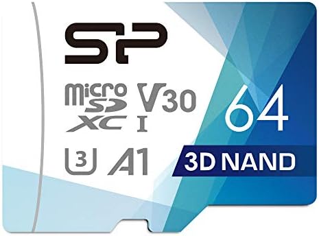 Silikon Güç 64 GB 5-Pack Üstün Pro Mikro SDXC UHS-I (U3), V30 4 K A1, yüksek Hızlı microSD Kart Adaptörü ile