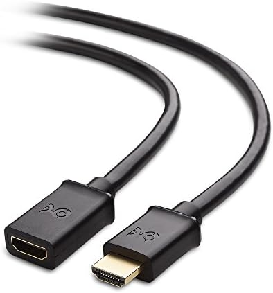 Kablo Önemlidir Ethernet-3D ve 4K Çözünürlüğe Sahip 2'li Paket Yüksek Hızlı HDMI Uzatma Kablosu 3 ft (Erkek - Dişi HDMI Genişletici