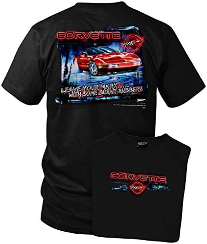 Kötü Metal Corvette Gömlek - İz Bırak-Corvette C4-Siyah
