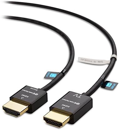 Kablo Önemlidir RedMere Teknolojisine Sahip Ultra İnce HDMI Kablosu 15 ft (Ultra İnce HDMI Kablosu) Ethernet'li 4K Anma