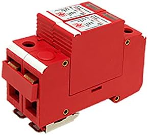 X-DREE Güç Kaynağı Sistemi aydınlatma Tutucu Dalgalanma Koruyucu Cihaz Kırmızı (Sistema de fuente de alimentación Pararrayos