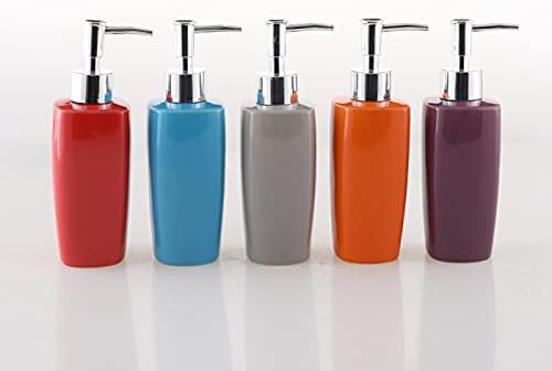 HUIJIE Seramik Sabunluk için Pompa ile Banyo Mutfak-280 Ml Düz Renk Losyon Şişe, avrupa Tarzı Şampuan Şişeleri Bileklik El
