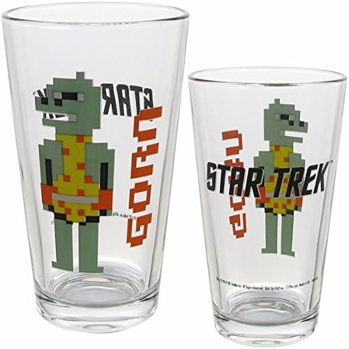 Star Trek Pixelated Gorn Collector Serisi Bira Bardağı-Resmi Lisanslı (5-3 / 4 Boyunda)