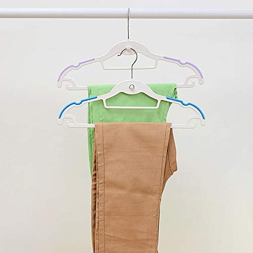 Gömlek / Elbise Askıları 20'li Paket Ağır Hizmet Tipi Plastik Askılar Yatak Odası Dolabı için Kaymaz Pedli Dayanıklı Elbise