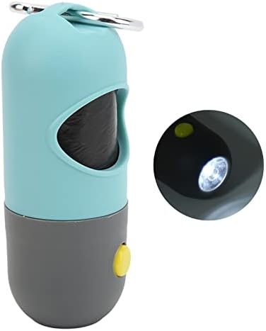 Poop Çöp Torbası Tutucu, Taşınabilir Köpek Atık Torbası Dağıtıcı Çevre Dostu Çok Amaçlı Köpek Yürüyüş için LED El Feneri ile