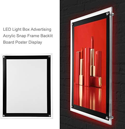 Jarchıı [Xmas Present] ışık kutusu, 110 V led ışık kutusu Reklam Akrilik yapış Çerçeve Arkadan Aydınlatmalı Kurulu Poster Ekran