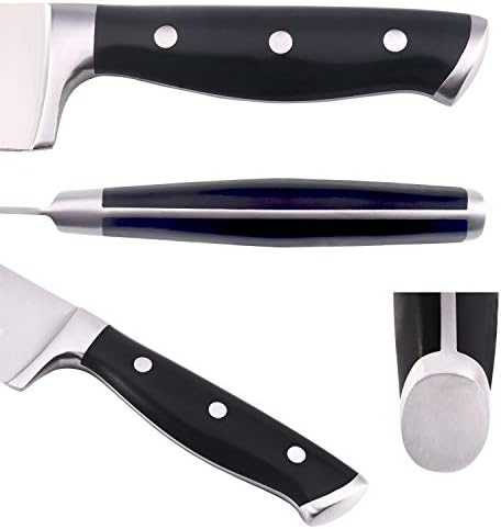 WELLSTAR Mutfak Bıçak Seti, 7 İnç Santoku ve Soyma Bıçağı, tüm Amaçlı Tam Tang Ultra Keskin şefin Bıçak Seti Dilimleme ve Kıyma