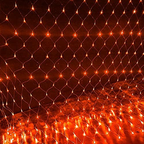 DAZZLE PARLAK Cadılar Bayramı 360 LED Net ışıkları, 8 aydınlatma modu ile 12FT x 5 FT bağlanabilir dize ışıkları, Parti karnaval