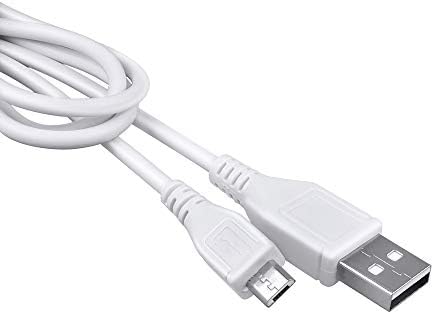 PK Güç 5ft Beyaz mikro USB şarj kablosu PC Laptop DC Şarj Güç Kablosu için Craig Elektronik CR4190 CR4190BT CR4197 CR4197BT
