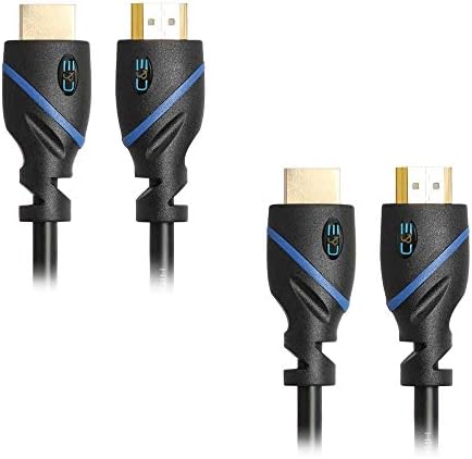 Ethernet ile 10ft (3M) Yüksek Hızlı HDMI Kablosu Erkek-Erkek Siyah (10 Feet / 3 Metre) 4K 30Hz, 3D, 1080p ve Ses Dönüşünü Destekler