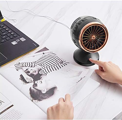 DNAN Çift Bıçaklı Turbo Fan, Yaratıcı Mini Kartal Göz Şekli Hava Soğutucu, USB Arabirim Masa Fanı (Gümüş)