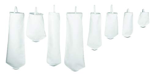 Rosedale Ürünleri PE-25 - P9S Polyester Keçe Filtre Torbası, 25 μ, 6 x 32, Beyaz (50'li Paket)