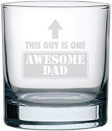 Veracco Bu Adam Bir Harika Baba viski bardağı Komik Doğum Günü Hediyeleri babalar Günü Için Baba (Şeffaf, Cam)