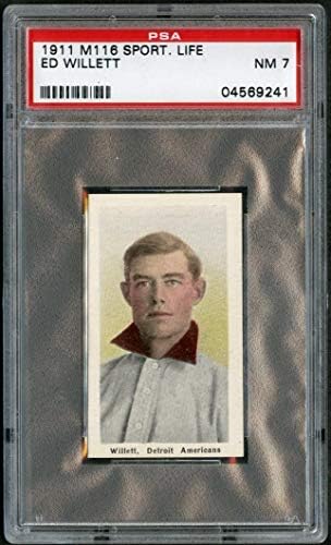 1911 M116 Spor Hayatı 276 Ed Willett Detroit Al Psa 7 04569241-Slabbed Beyzbol Kartları
