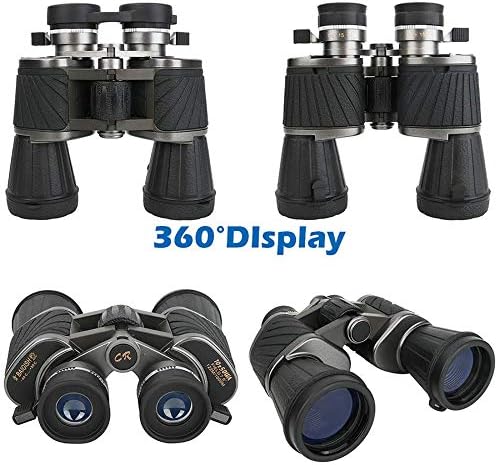 Binow 10X50 Güçlü Dürbün Ek Göz Odaklama Tekerlek Düşük ışık Gece Görüş Yetişkinler için BAK4 Prizma MYK Lens HD Profesyonel