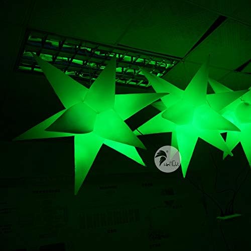 Büyük asılı reklam dekorasyon şişme LED ışıkları şişme yıldız