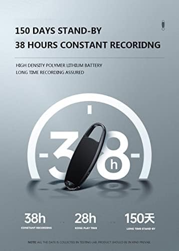 SXYLTNX Anahtarlık USB Ses Aktif Kaydedici Mini Kulaklık Profesyonel Kayıt MP3 Flash Sürücü Dijital Ses Kayıt (Kapasite: 16