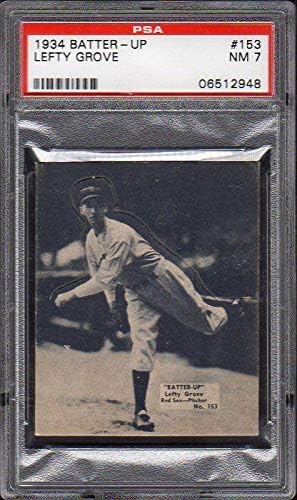 1934-36 Meyilli Yukarı 153 Lefty Grove Hof Psa 7 06512948-Beyzbol Slabbed Vintage Kartları