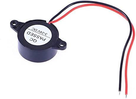 Piezo Hoparlör - Elektronik Buzzer 3-24 V 85DB ABS Alarm Sireni Bip Buzzer Teller ile Siyah M I A tarafından (Boyut : 2 adet)