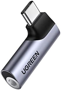UGREEN USB-C'den Yıldırım Ses Adaptörüne ve Dik Açılı USB C'den 3.5 mm Ses Kulaklık Jak Adaptörü Paketine