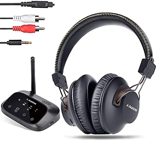 Avantree HT5009 & TW116, Paket-Bluetooth Kablosuz Kulaklıklar için Bluetooth Verici ile TV ve Bluetooth 5.0 Kablosuz Açık Kulak