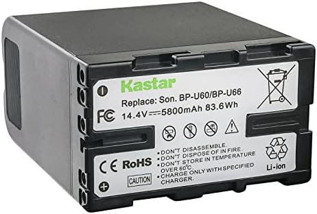 Kastar 3-Paketi BP-U60 Pil 14.4 V 5800 mAh Yedek Sony PMW-F3, PMW-F3K, PMW-F3L, XDCAM EX, HD422, PHU-60K, ILME-FX6, PXW-FS5,