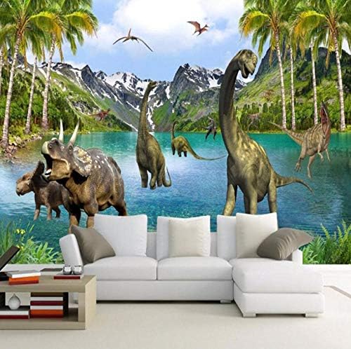 Duvar Duvar Sanatı Dinozorlar Dünyası 300X210 cm 3D sanat dekoru Çocuk Odası Duvar Sticker Kız Gençler Yatak Odası Oturma Odası