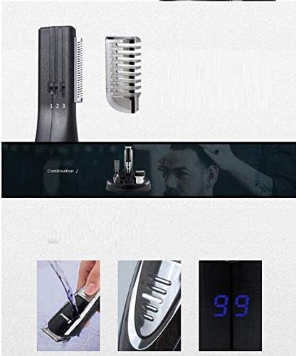 Xinmier Saç Kesme Makineleri Erkekler için Çok Fonksiyonlu Saç Kesme Makinesi, Su ile Yıkanmış LCD ekran Elektrikli Kesme Makineleri,