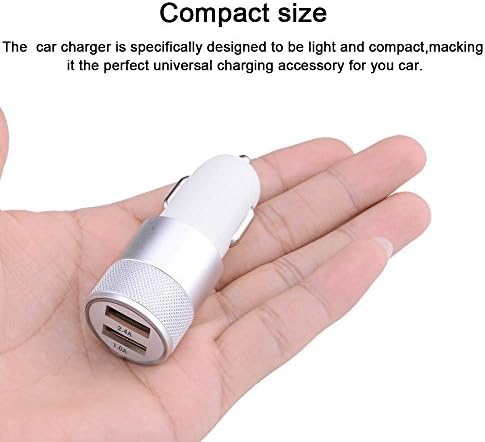Araç şarj cihazı,Sicodo 3.4 A 2 paket USB Akıllı Bağlantı Noktası şarj cihazı ile uyumlu iPhone X 8 7 6S 6 Artı, 5 SE 5S 5