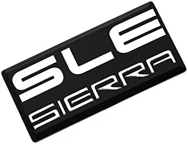 SLE Sierra Cab Amblem Değiştirme için GMC 1500 2500 3500 Pillar Cab Çatı Yan Rozeti 88 89 90 91 Yenı -1 adet (Krom)