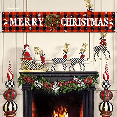 Merry Christmas Banner Noel Arifesi Işaretleri Büyük Afiş Süslemeleri Dev Mutlu Yeni Yıl Malzemeleri Çit Yard Burcu Kapalı