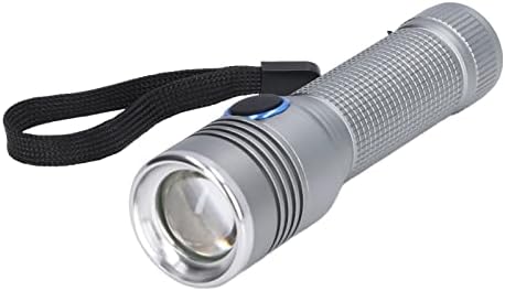 Acouto El Feneri, küçük 2000lm Süper Parlak El Feneri USB Şarj Edilebilir Meşale Teleskopik Zoom El Feneri Kamp için Açık Acil