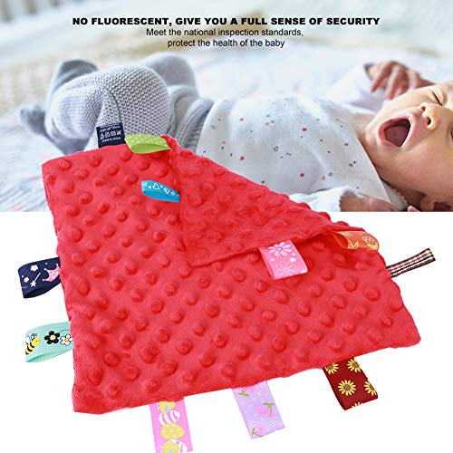 Bebek Havlu Oyuncak, Yumuşak Bebek Yatıştırmak Havlu, Bebek Yenidoğan için (kırmızı)