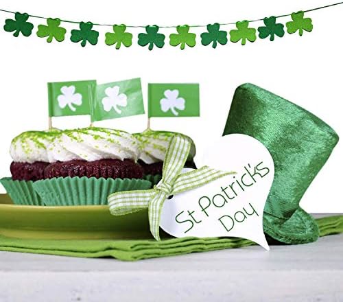 Aziz Patrick Günü Afiş İrlandalı Şanslı Yonca Aziz Patrick Günü Süslemeleri için Parti Bar Ev Asılı (Aziz Patrick Günü)