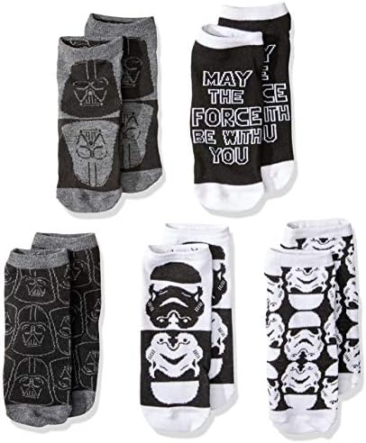 Yıldız Savaşları Stormtrooper Darth Vader 5 Paket Düşük Kesim Çorap
