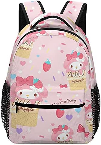 M-y Mel-ody sırt çantası okul çantası withe yan pokect büyük çocuklar için uygun genç erkek kız yürüyüş kamp piknik