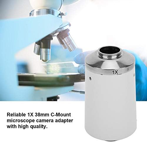 KP-T1X 1x38mm C-Mount Mikroskop Kamera Adaptörü için Mikroskoplar Trinoküler Arayüzü Fit için E100 Demir Alüminyum