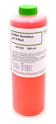 4.00 pH Standart Tampon Çözeltisi, Kırmızı, 500mL-Küratörlüğünde Kimyasal Toplama