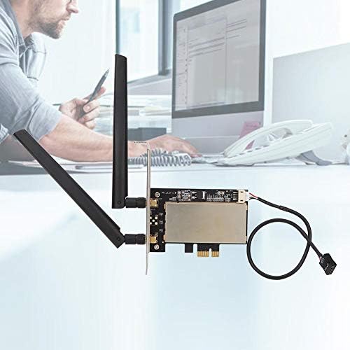 ASHATA Mini PCI-E PCI-E Kablosuz Ağ Kartı Adaptörü, 2.4 / 5G Dual-Band Kablosuz Ağ Kartı Intel 7260HMW için Bluetooth Destekler