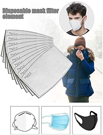 PM2. 5 Koruyucu Değiştirilebilir Filtreler İçin Bez Yüz Maskesi Yıkanabilir Boyun Tozluk Çok Fonksiyonlu Balaclava Yüz Eşarp