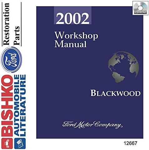 bişko otomotiv edebiyatı 2002 Lincoln Blackwood Kamyon Mağazası Servis Onarım Kılavuzu CD'si