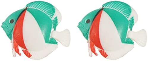 KFıdFran Plastik Canlı Salıncak Kuyruk Simülasyon Balık, Yeşil/Beyaz / Kırmızı (Kunststoff Canlı Salıncak Kuyruk Simülasyon