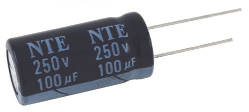 NTE Electronics VHT220M25 Serisi VHT Alüminyum Elektrolitik Kondansatör, Radyal Kurşun, 105 Derece Maksimum Sıcaklık, 220 µF