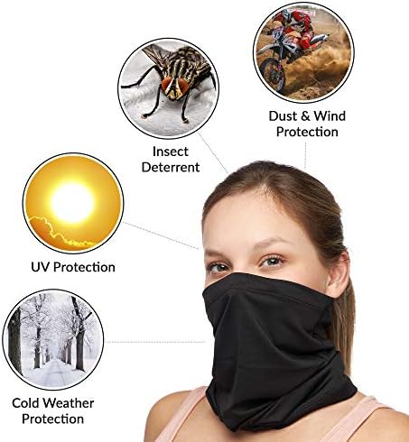 Bilgilendirme Me-UV Yüz Kalkanı Boyun Tozluk, Erkekler ve Kadınlar için Bandana Yüz Maskesi